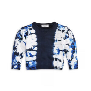 Sea Girls' Celestia Tie Dye Sweatshirt Navy Little Kid Size 2T
